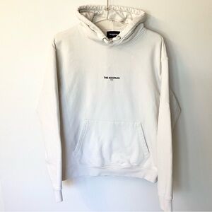 The Kooples Logo Print Cotton Hoodie - Ecru - L